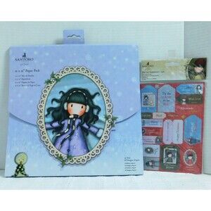 Gorjuss Santoro of London LOT 36 pc Paper Pack & Die Cuts Christmas 12x12 NEW